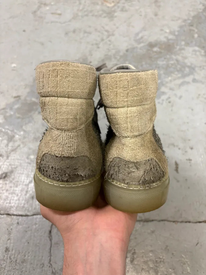 Balenciaga City Grey High Hybrid Suede Sneakers srOGJrN 6