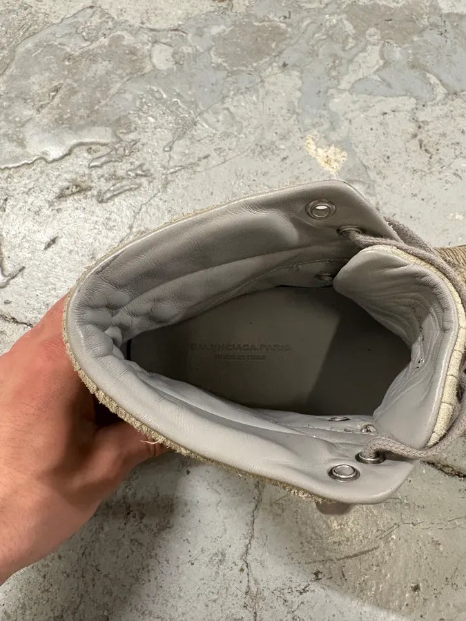Balenciaga City Grey High Hybrid Suede Sneakers srOGJrN 9