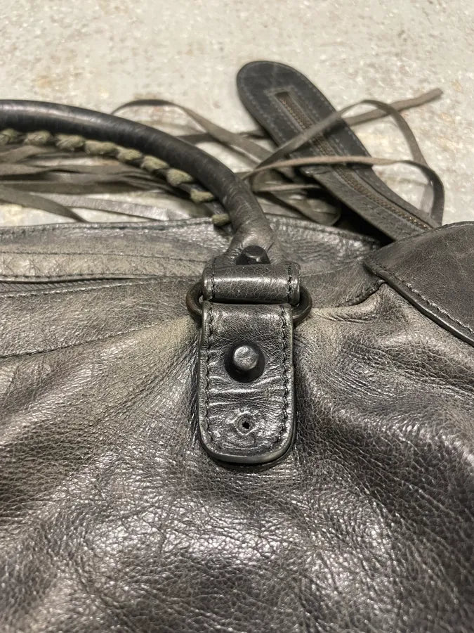 Balenciaga City Grey Leather Bag (OS) 7
