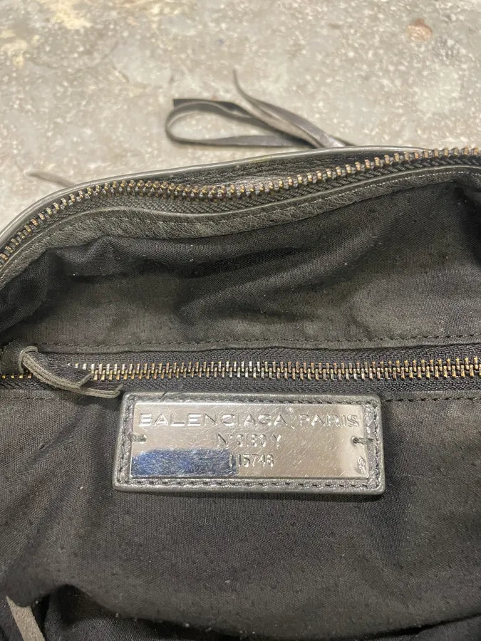 Balenciaga City Grey Leather Bag (OS) 8