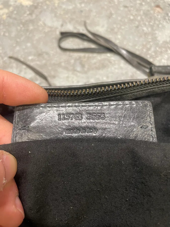 Balenciaga City Grey Leather Bag (OS) 9