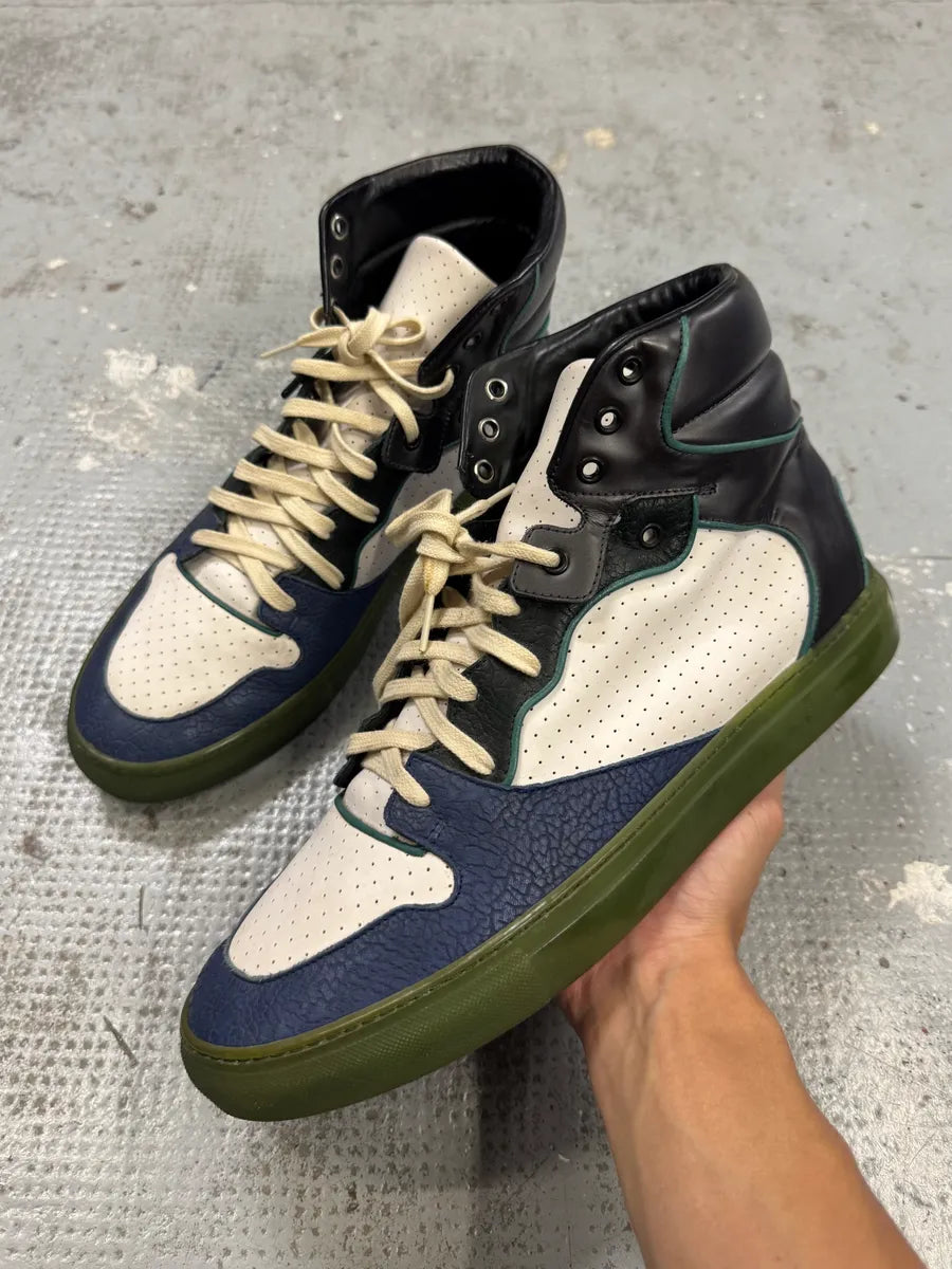 Balenciaga City Navy & White High Sneakers yDHDFQk 0