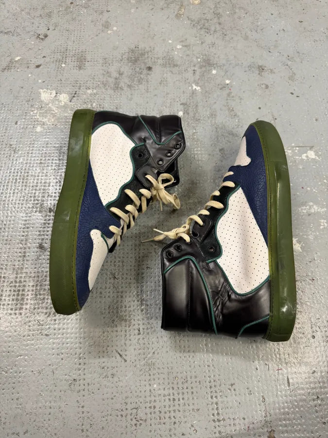 Balenciaga City Navy & White High Sneakers yDHDFQk 1