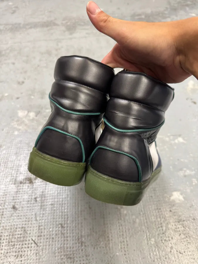 Balenciaga City Navy & White High Sneakers yDHDFQk 2