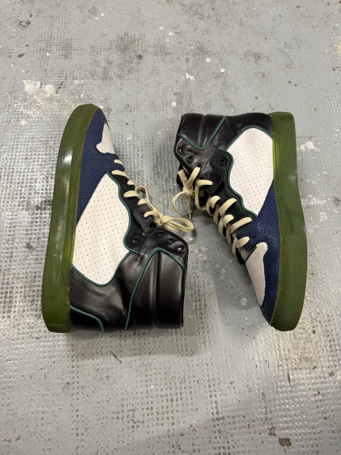 Balenciaga City Navy & White High Sneakers yDHDFQk 3