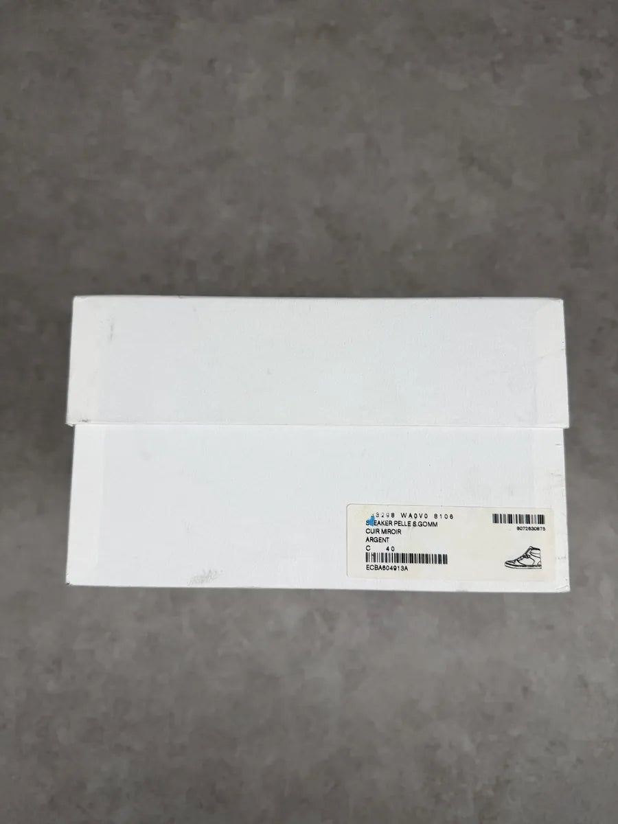 Balenciaga City Patent Grey Silver Mirror High Sneakers JJUgxNO 12