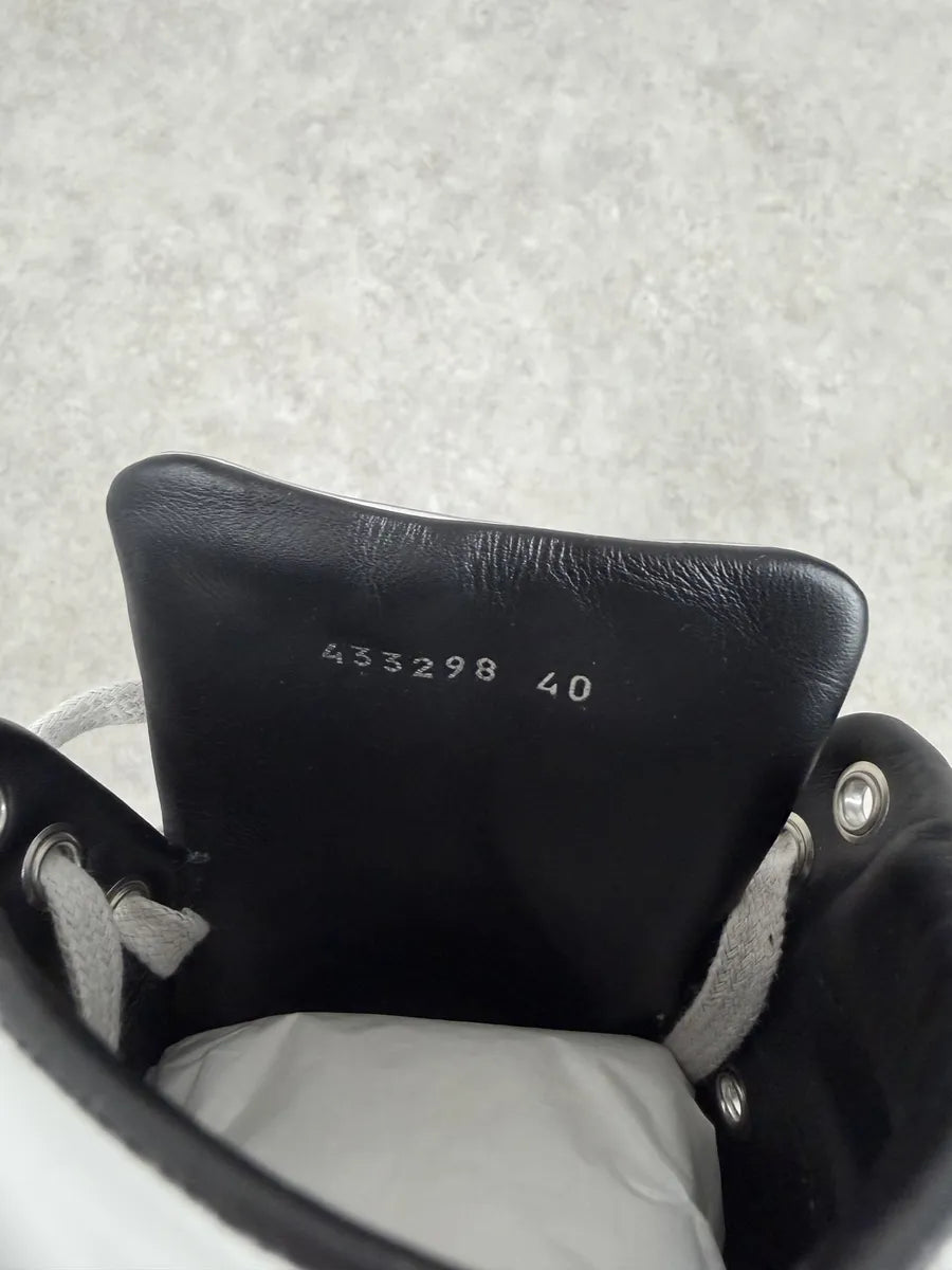 Balenciaga City Patent Grey Silver Mirror High Sneakers JJUgxNO 8