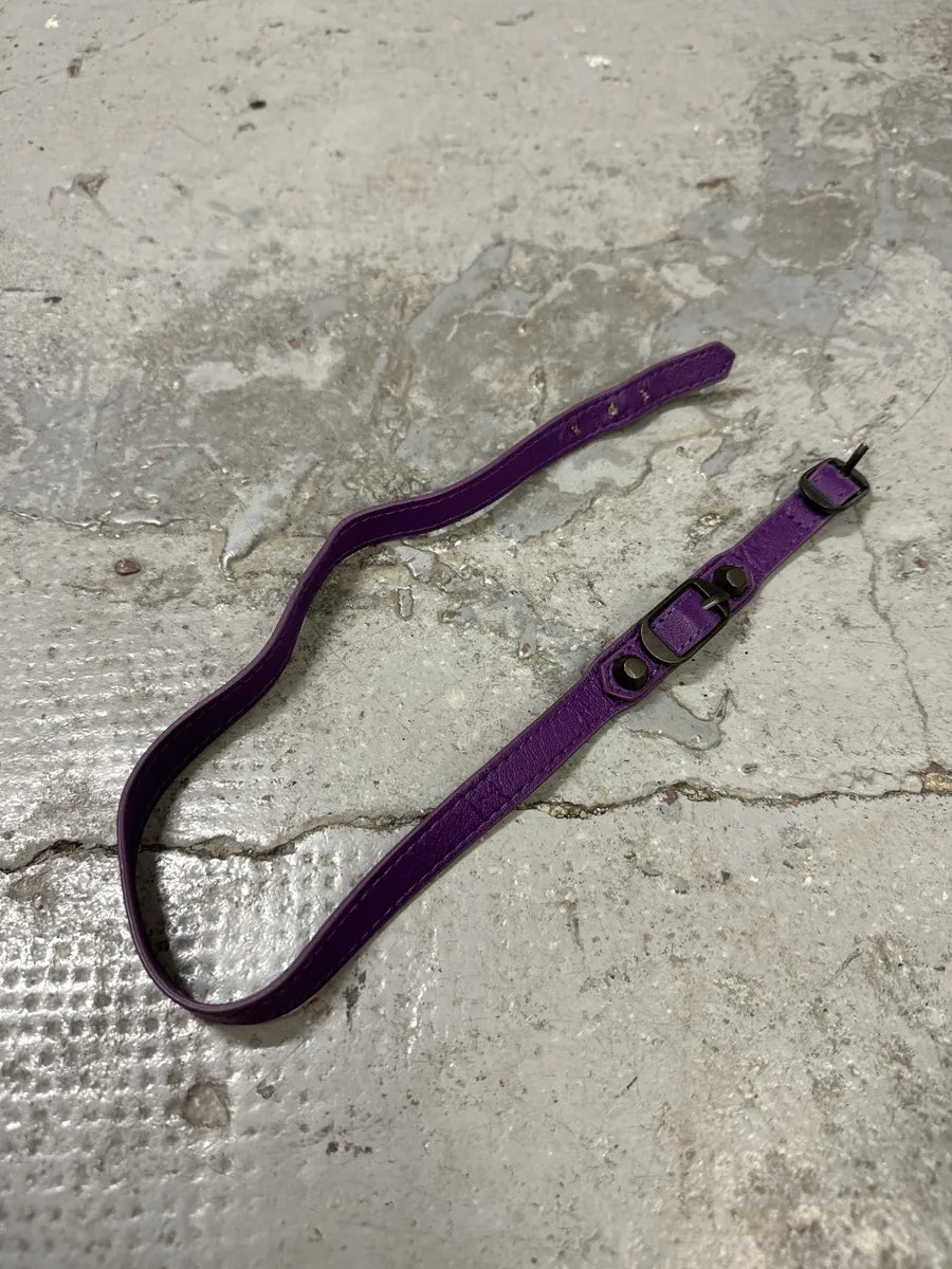 Balenciaga City Purple Studded Bracelet YMeTydJ 9