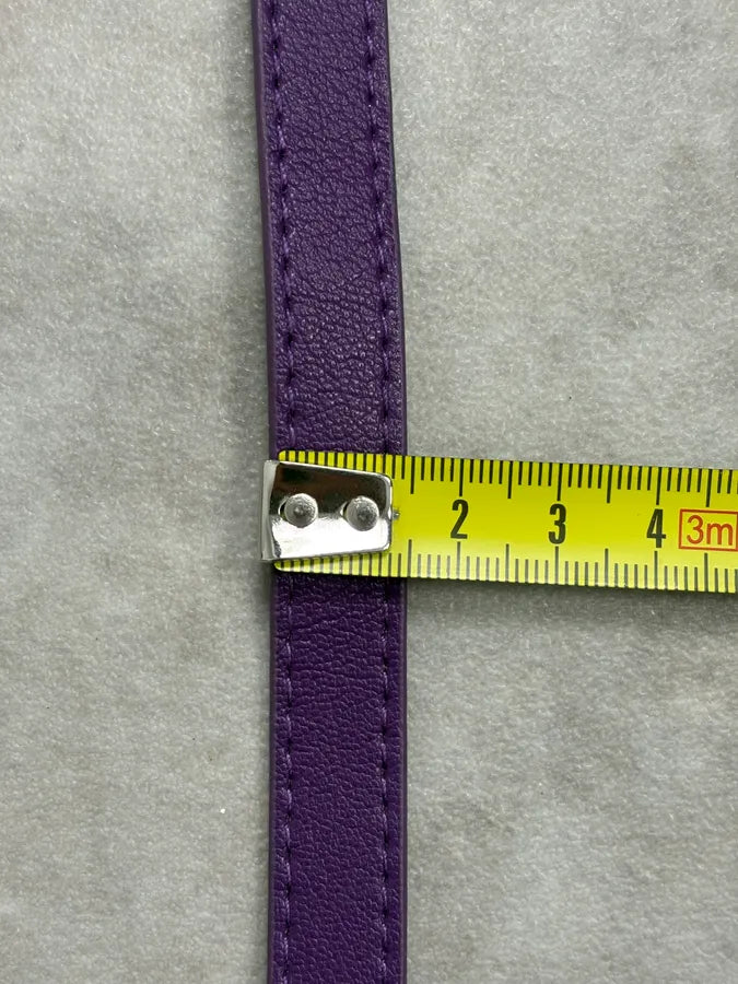 Balenciaga City Purple Studded Leather Bracelet hKxUJMf 8
