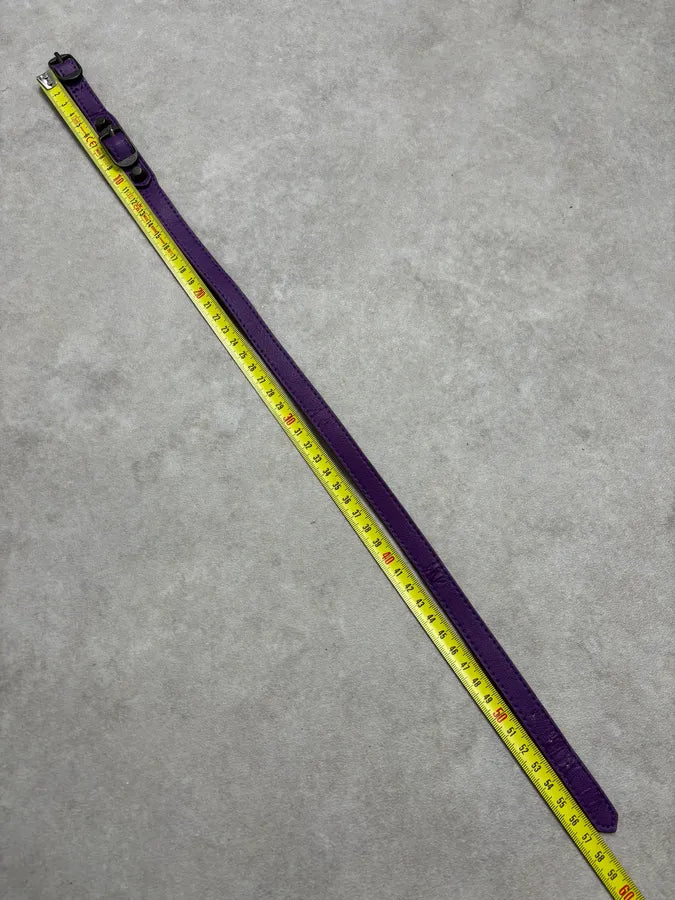 Balenciaga City Purple Studded Leather Bracelet hKxUJMf 9
