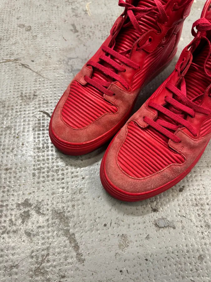 Balenciaga City Red Avant-Garde High Sneakers lmfWGrF 3