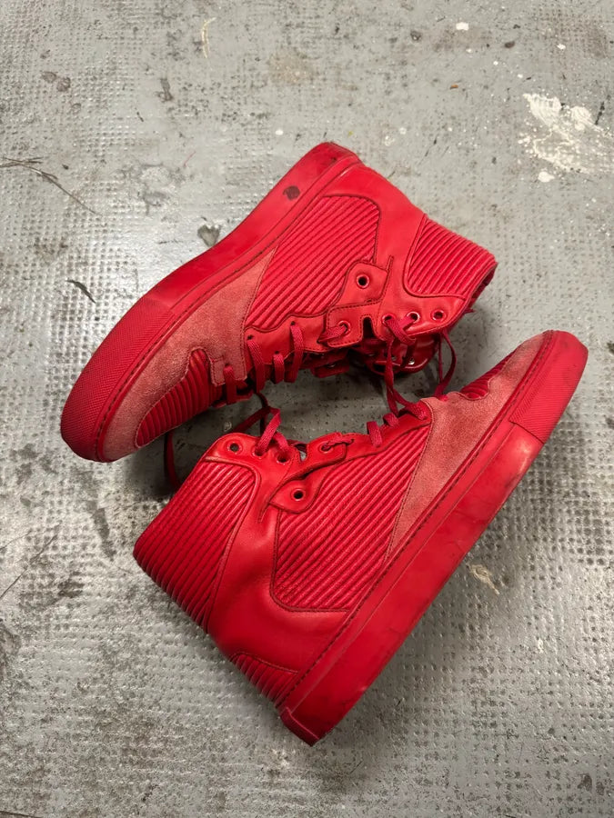 Balenciaga City Red Avant-Garde High Sneakers lmfWGrF 4