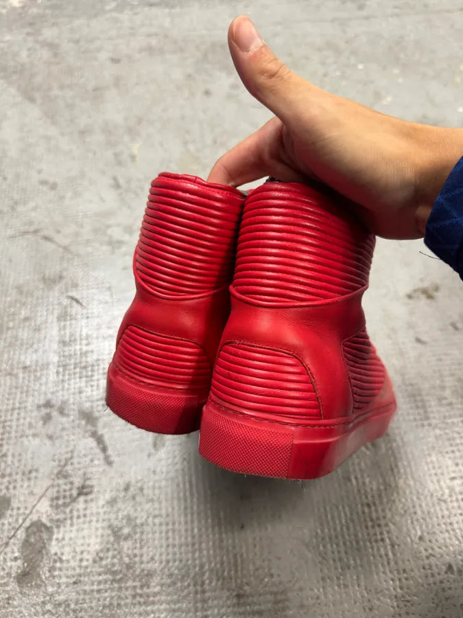 Balenciaga City Red Avant-Garde High Sneakers lmfWGrF 6