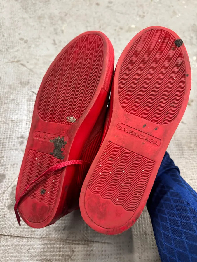 Balenciaga City Red Avant-Garde High Sneakers lmfWGrF 8