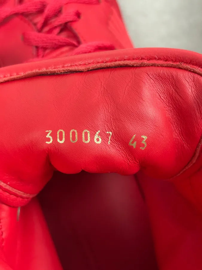 Balenciaga City Red Leather High Sneakers JQbtNJv 8