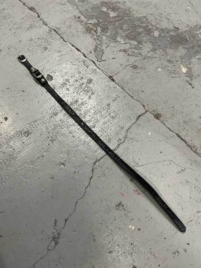 Balenciaga City Studded Black Leather Armband Bracelet YhsyeTn 4