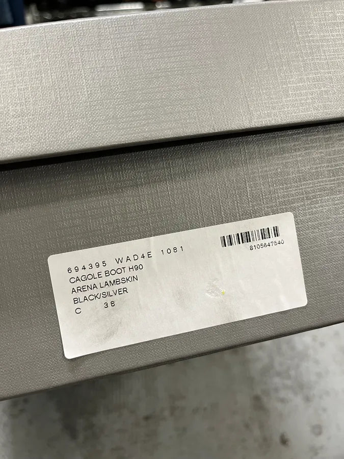 Balenciaga City Studded Cagole 90 Black Heels Boots rNmeIwP 10