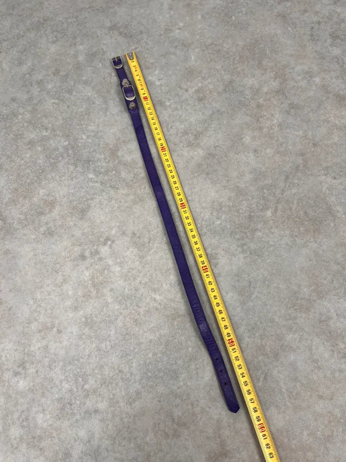 Balenciaga City Studded Purple Leather Bracelet IOQSrvQ 6