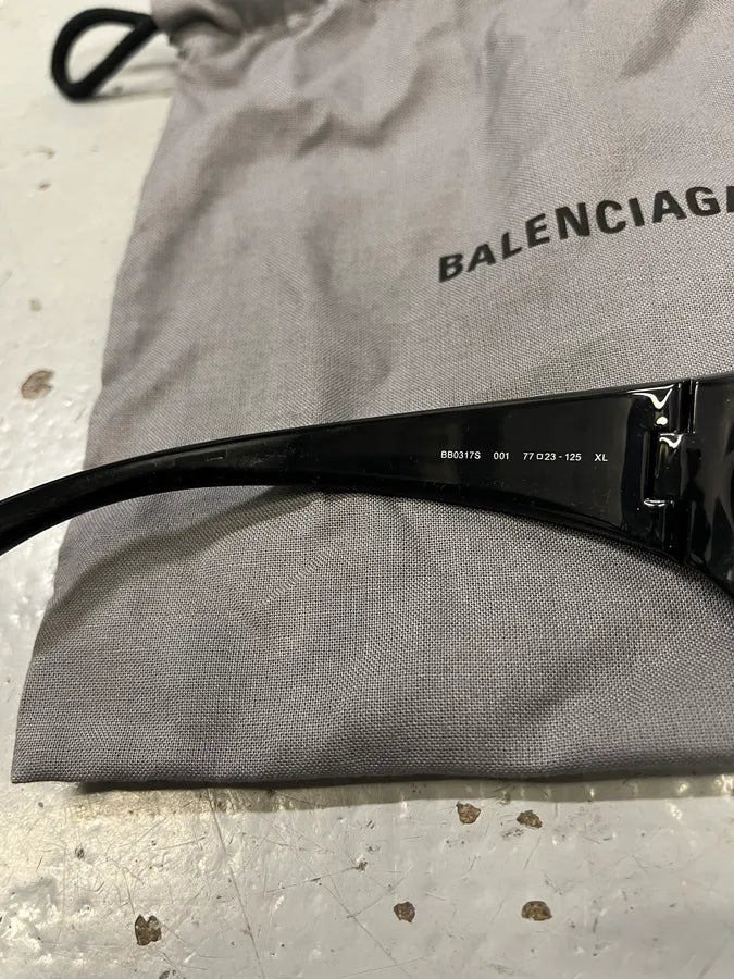 Balenciaga Dynamo Round Black Sunglasses QsDnMWz 5