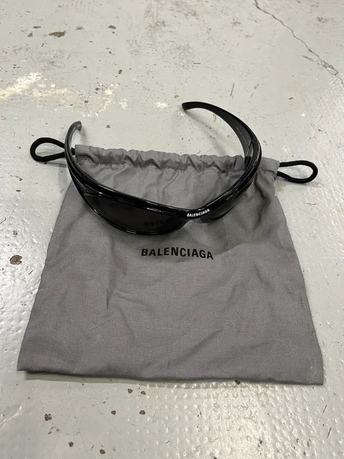 Balenciaga Dynamo Round Black Sunglasses QsDnMWz 7