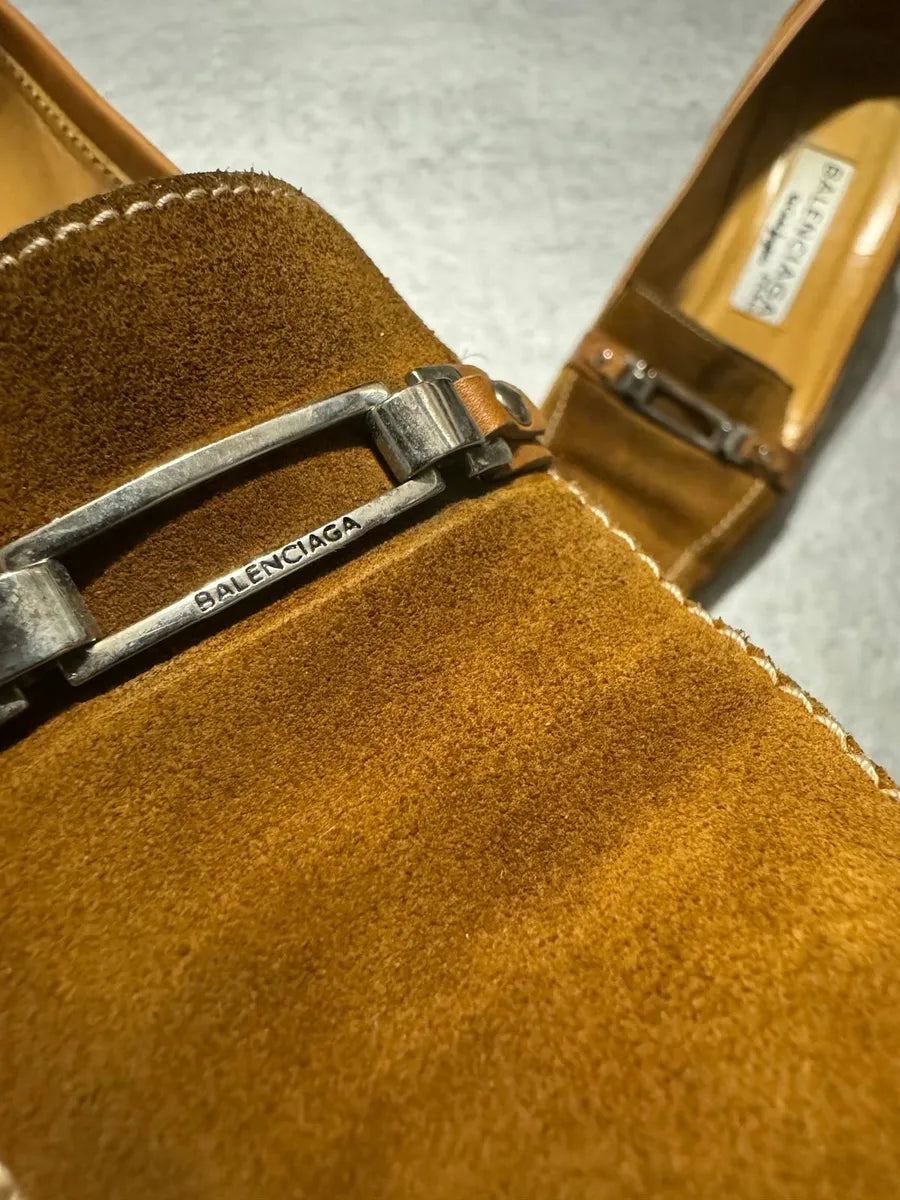 Balenciaga El Corte Ingles Camel Suede Heels (39eu/us6.5) dSmOknB 2