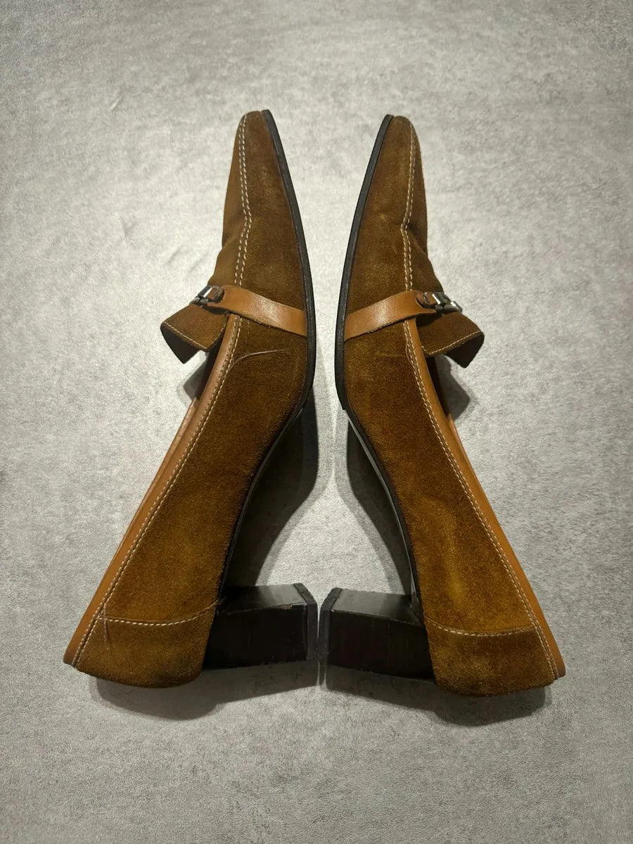 Balenciaga El Corte Ingles Camel Suede Heels (39eu/us6.5) dSmOknB 5