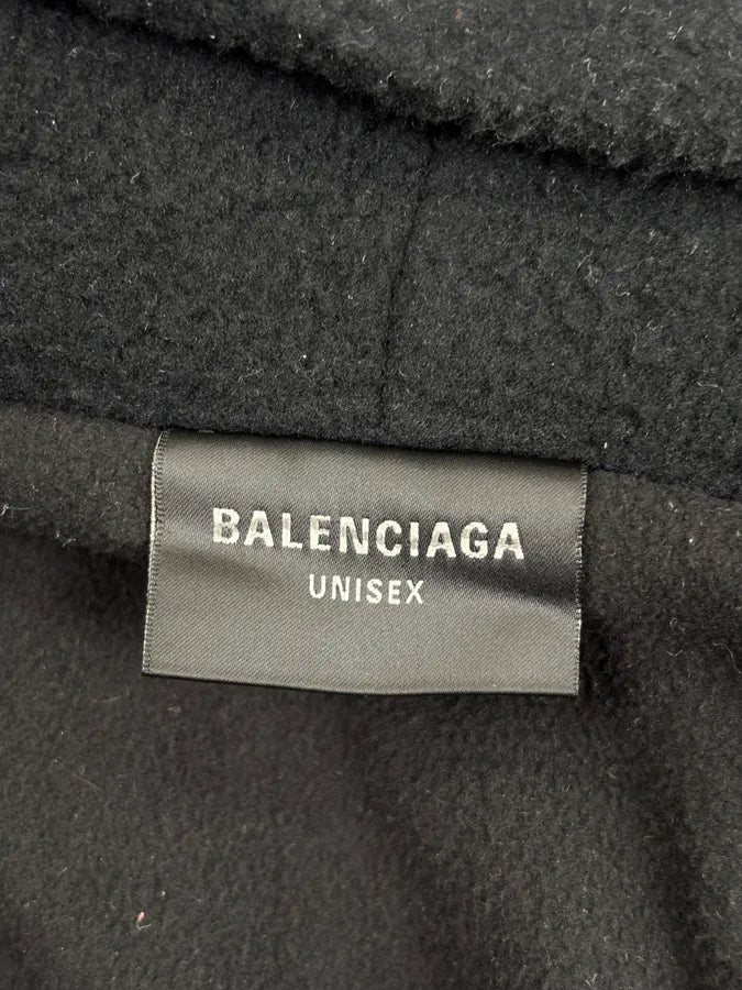 Balenciaga Fleece Black Pigalle Zip-up Hooded Jacket BnUJGJa 9