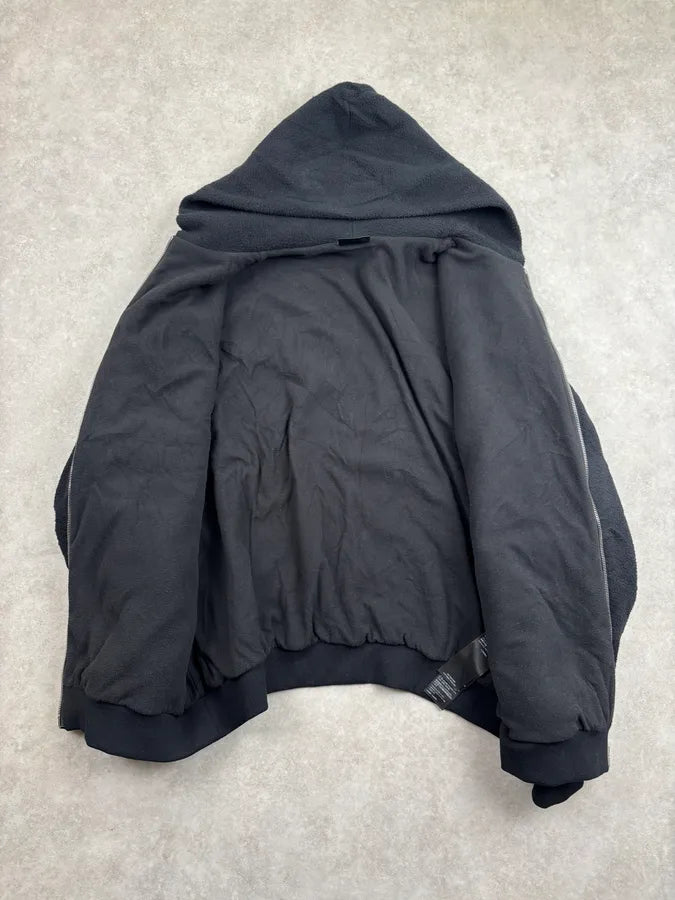 Balenciaga Fleece Black Pigalle Zip-up Hooded Jacket BnUJGJa 6