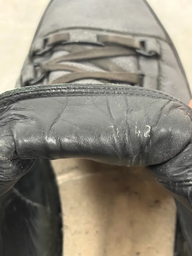 Balenciaga Arena Grey Leather Sneakers pJMIrIa 8