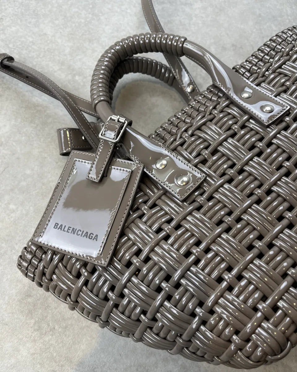 Balenciaga Grey Basket Handle Bag dRLKpLb 4