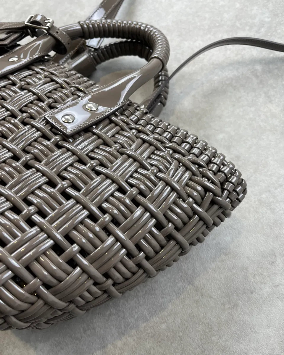 Balenciaga Grey Basket Handle Bag dRLKpLb 5