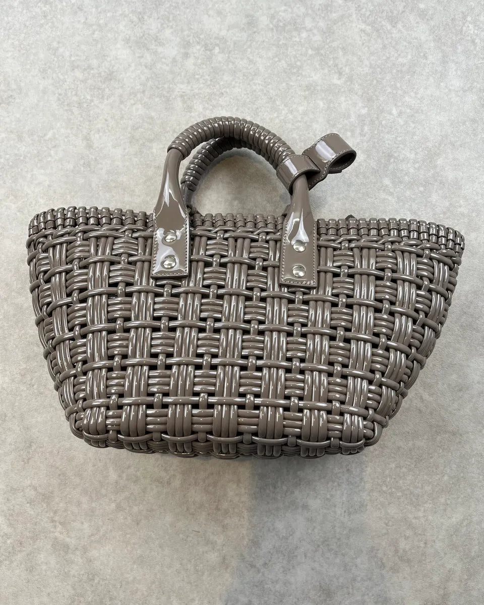 Balenciaga Grey Basket Handle Bag dRLKpLb 7