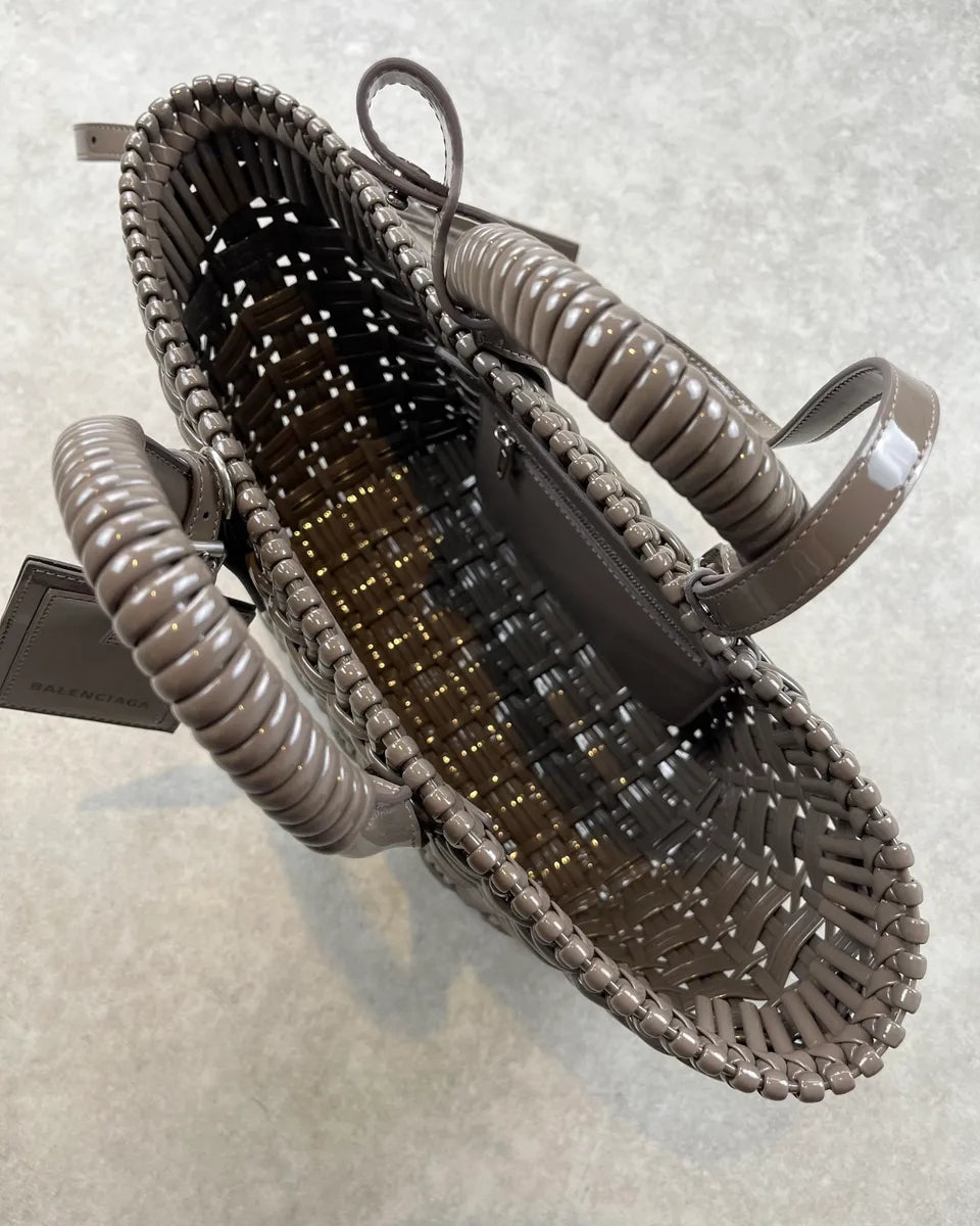 Balenciaga Grey Basket Handle Bag dRLKpLb 8