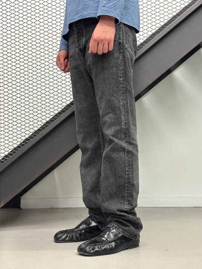 Balenciaga Grey Denim Straight Leg Jeans WnEUluy 2