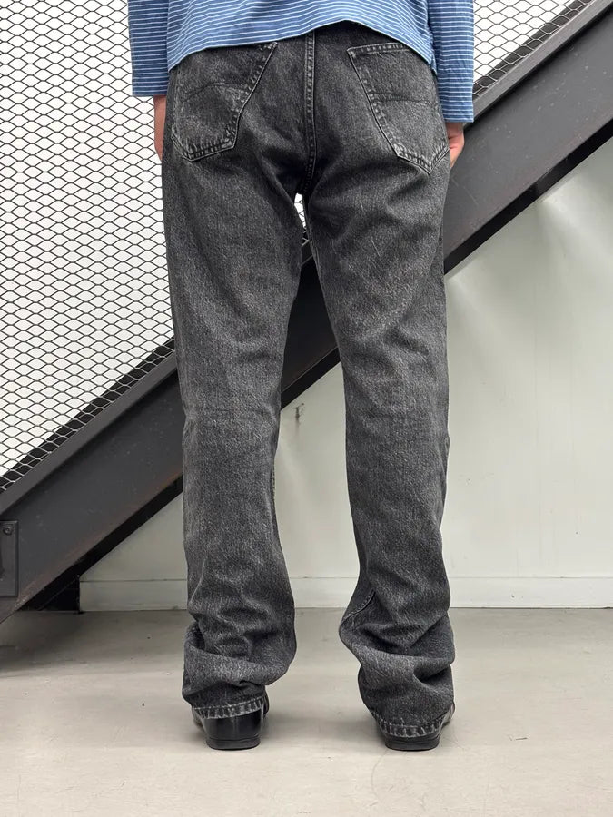 Balenciaga Grey Denim Straight Leg Jeans WnEUluy 3