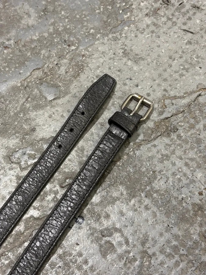 Balenciaga Grey Leather Long Bracelet JeDtYhp 3
