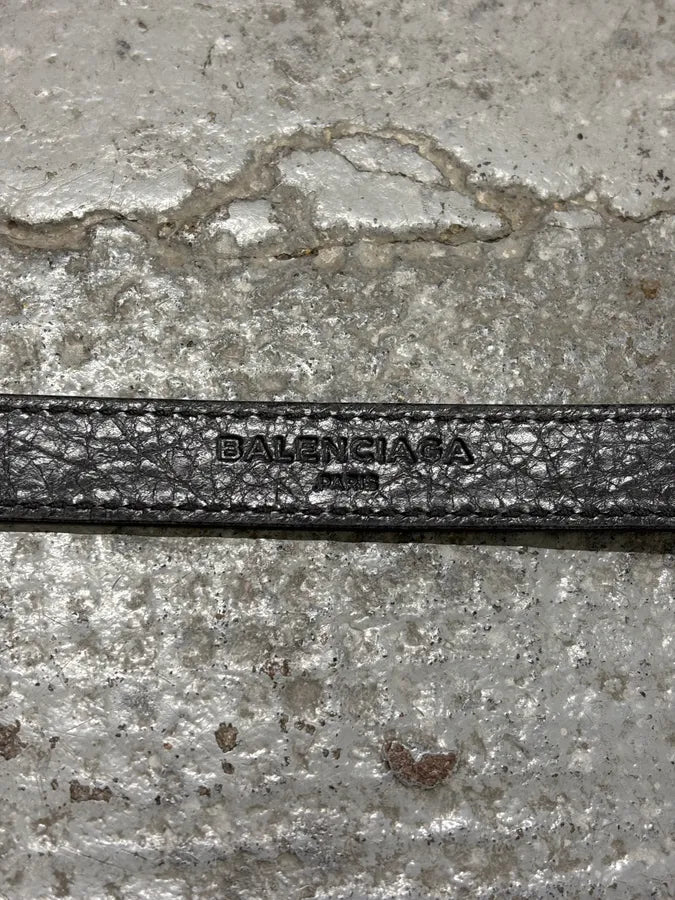 Balenciaga Grey Leather Long Bracelet JeDtYhp 5
