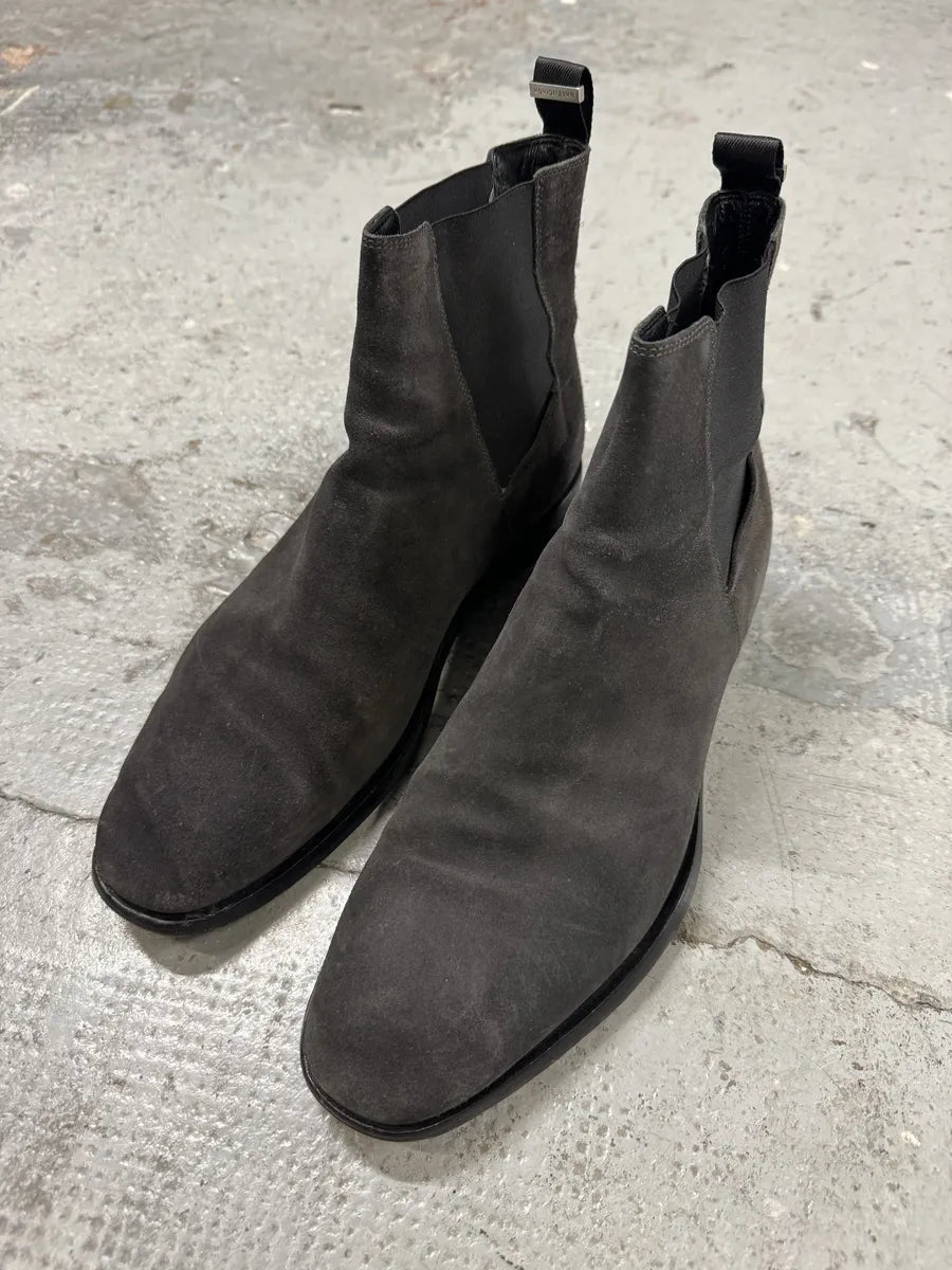 Balenciaga Grey Suede Leather Boots rOTQuiS 1