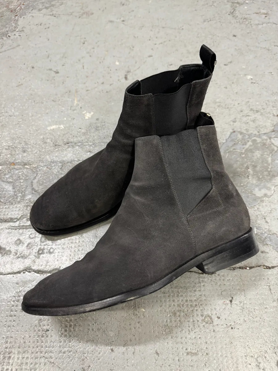 Balenciaga Grey Suede Leather Boots rOTQuiS 2