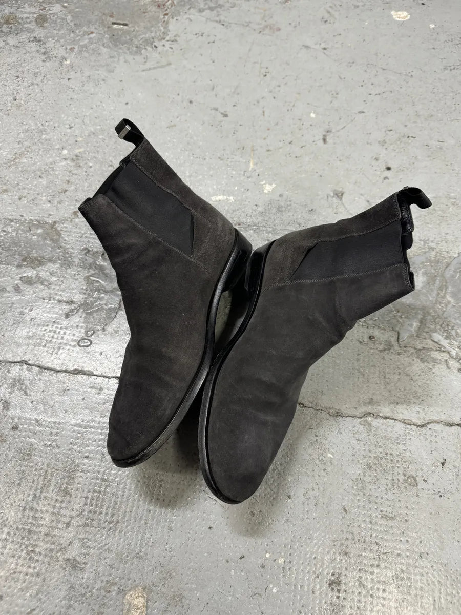 Balenciaga Grey Suede Leather Boots rOTQuiS 5