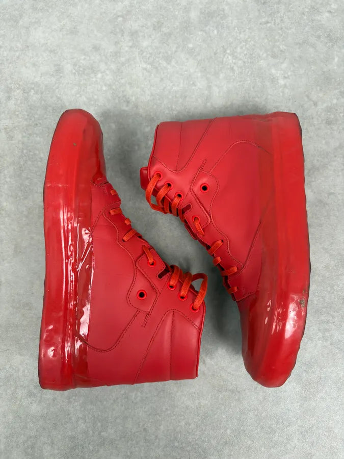 Balenciaga High Red Leather Sneakers snbrIOw 1