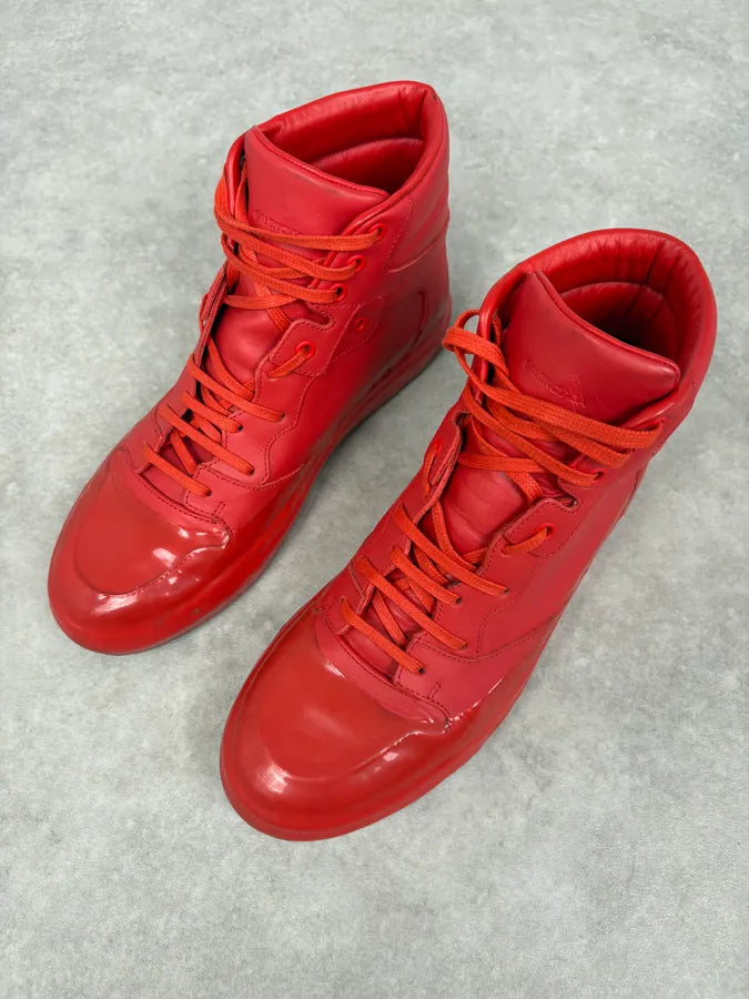 Balenciaga High Red Leather Sneakers snbrIOw 2