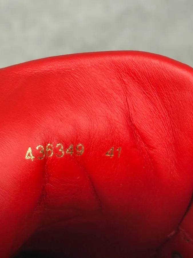 Balenciaga High Red Leather Sneakers snbrIOw 6