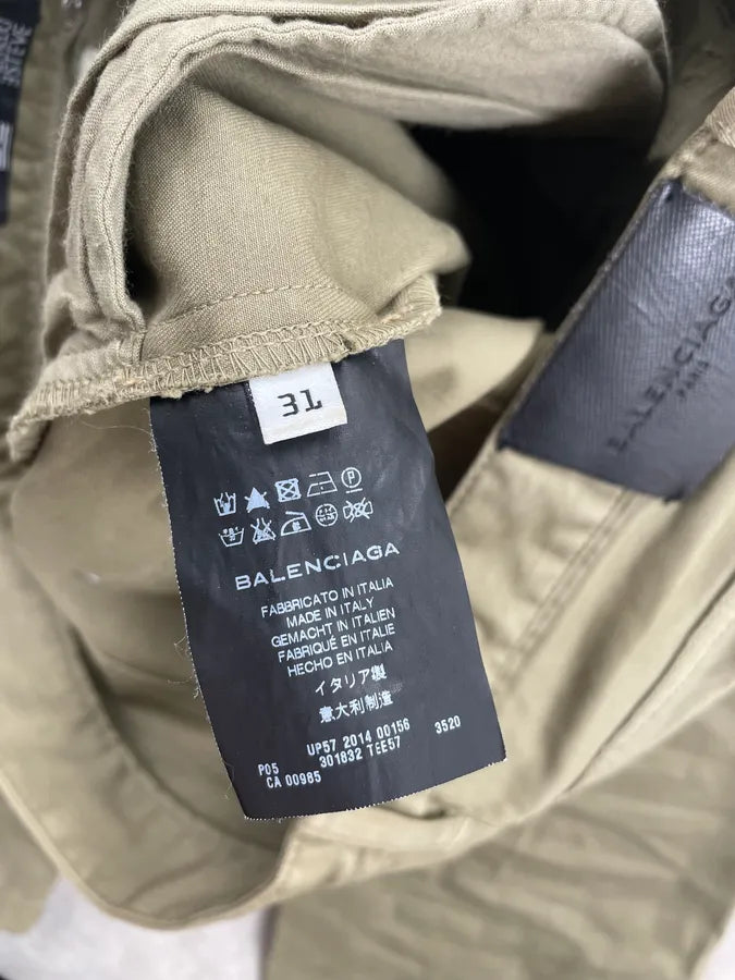 SS2014 Balenciaga Green Khaki Cozy Pants YGwtykU 9