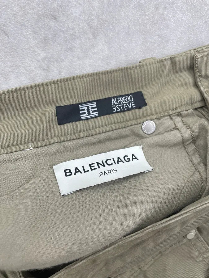 SS2014 Balenciaga Green Khaki Cozy Pants YGwtykU 6