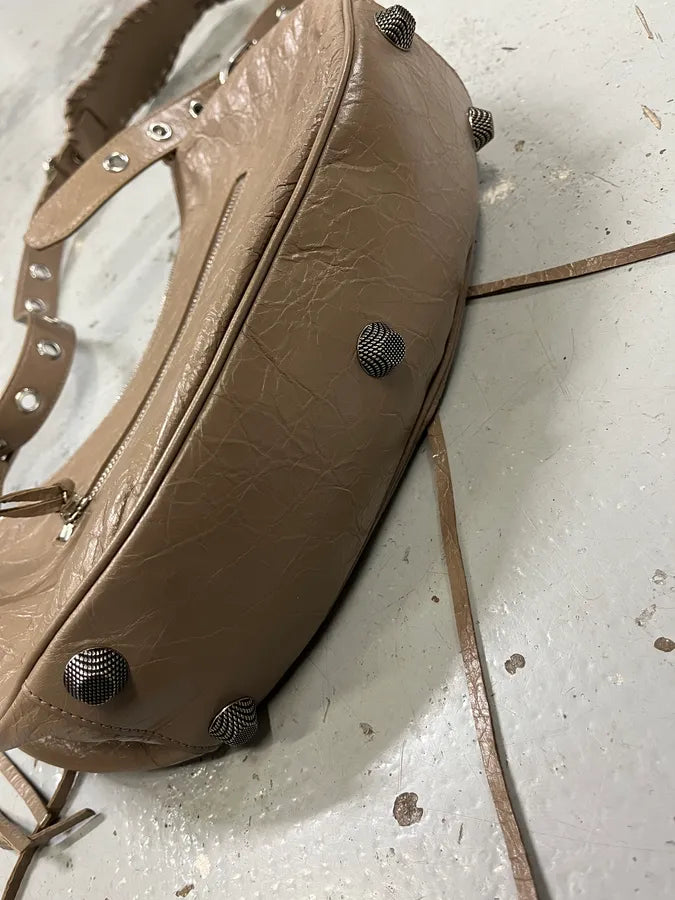 Balenciaga Le Cagole Beige Light Brown Small Shoulder Bag jEXPqPT 10