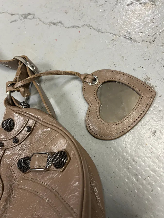 Balenciaga Le Cagole Beige Light Brown Small Shoulder Bag jEXPqPT 5