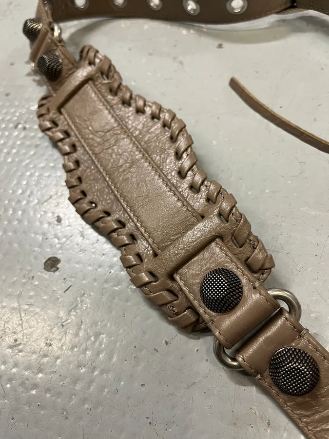 Balenciaga Le Cagole Beige Light Brown Small Shoulder Bag jEXPqPT 6