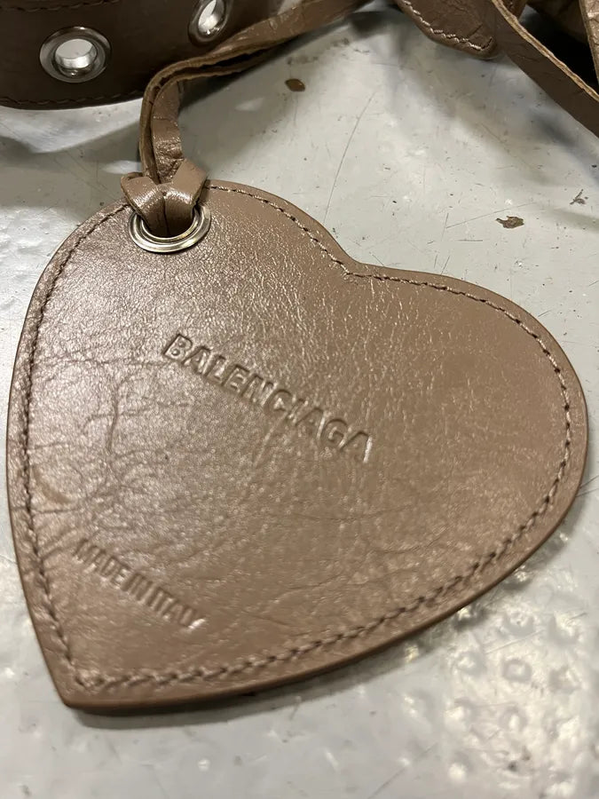 Balenciaga Le Cagole Beige Light Brown Small Shoulder Bag jEXPqPT 9