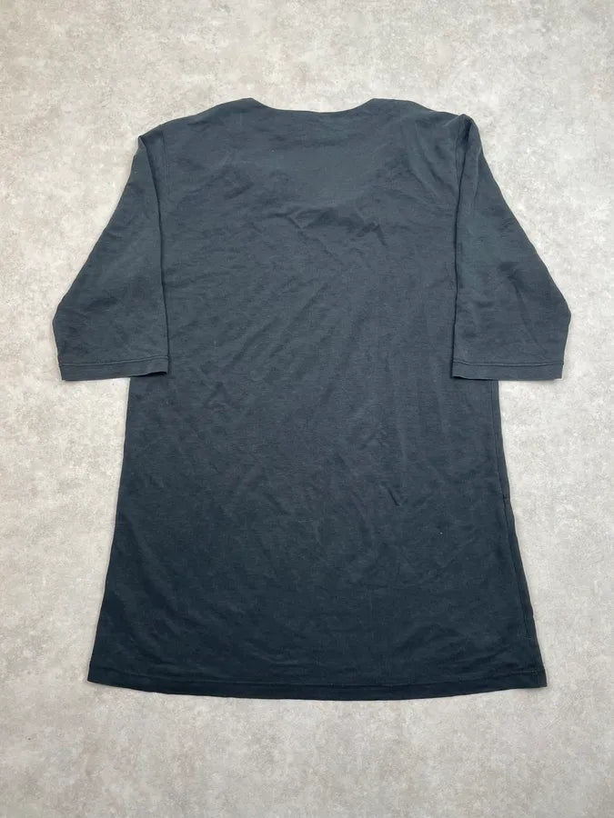 SS2010 Balenciaga Black Transparent Abstract Short Sleeves Top zTEBSoV 1
